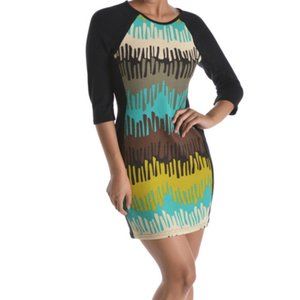 Multi Color Knit Shift Dress